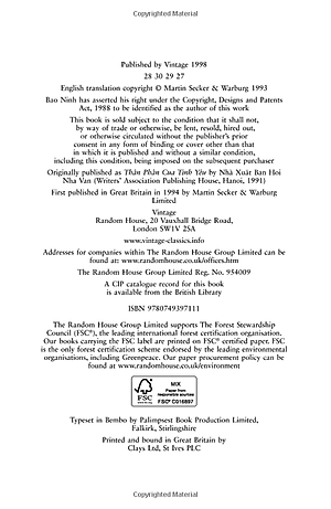 Sách The Sorrow Of War (Paperback)