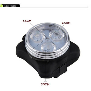 Đèn Hậu Xe Đạp 3 Bóng Đèn Sau Xe Đạp Giúp Cảnh Báo Đạp Xe/Chạy Bộ Ban Đêm Sạc USB Mai Lee