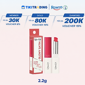 Son thỏi dưỡng môi trang điểm chất son satin Lip On Lip Glowy Satin 2.2g
