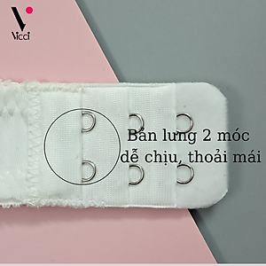 Áo lót nữ nâng ngực mỏng, có gọng Vicci AV.05 cúp chéo phối viền ren, dây vai có thể tháo rời, mềm mại, thoáng mát tạo cảm giác dễ chịu, thoải mái tuyệt đối