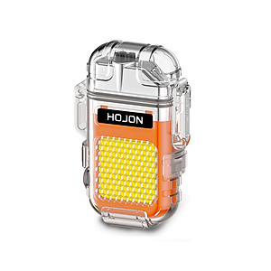 Vỏ Hột Quẹt Bật Lửa Sạc Điện Cổng USB Hojon F33 Plasma 2 Tia Chống Nước Tiêu Chuẩn IP56 Kiêm Đèn Pin Siêu Sáng 3 Chế Độ - Nhiều Màu