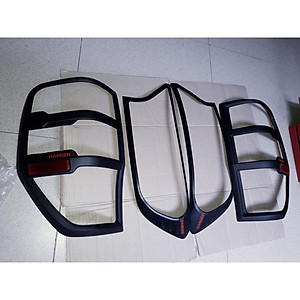 Ốp viền đèn pha, hậu xe Ford Ranger 2015 2016- 2017 2018 2019 2020 2021 nhựa đen cao cấp