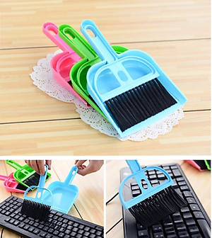 Dụng cụ vệ sinh nhà cửa thông minh 2 trong 1, chổi quét dọn mini kèm đồ hốt rác giúp dọn sạch bụi bám trên máy tính, góc tủ, cửa sổ,...PaKaSa - giao màu ngẫu nhiên