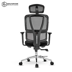 Ghế công thái học Nghia furniture LUMBAR - Ghế xoay văn phòng làm việc nhiều tính năng khủng