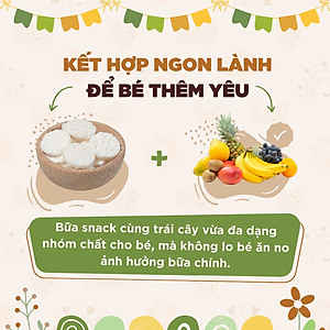Bánh Snack Ăn Dặm Hữu Cơ Cho Bé GUfoods 40g - Thành Phần Gạo Organic, Không Gia Vị, Dễ Tiêu Hoá