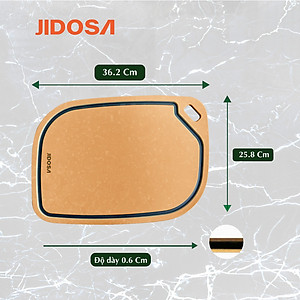 Thớt sạch sợi gỗ tự nhiên JIDOSA JD3830, an toàn, chống trầy xước , chống cong vênh dùng được trong máy rửa chén đa năng