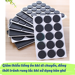 Bộ Lót Chân Nội Thất Đa Năng (48 Miếng) Miếng Lót Êm – Sàn Yên Tĩnh, Nhà Gọn Gàng Bộ Lót Chống Xước Siêu Bám – Chân Bàn Ghế “Không Làm Phiền” Chân Êm Sàn Mượt – Combo 48 Miếng Lót Nội Thất