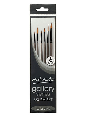 Set Bộ cọ vẽ Acrylic Mont Marte Gallery Series Brush