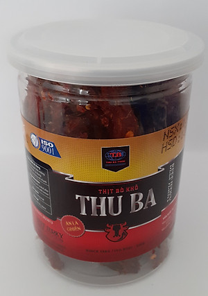 Thịt bò khô cục (viên) chính hãng Thu Ba 300gr cay ngon ăn là ghiền