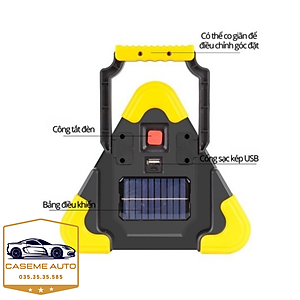 Biển Tam Giác cảnh Báo Nguy Hiểm Phản Quang Cho Ô Tô, Biển Báo Có Đèn Led Với Nhiều Chế Độ Sáng - Hàng Nhập Khẩu