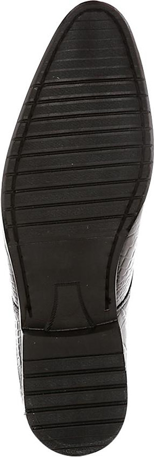 Giày Tây Nam Vân Cá Sấu Huy Hoàng HT7128 - Đen