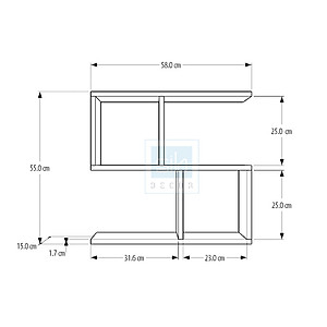 Giá Sách Treo Tường 3 Tầng Đơn Giản SIB DECOR (Nhiều màu)