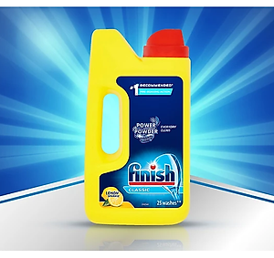 Combo nước làm bóng bát finish 800ml + Bột rửa bát finish 2.5kg dùng cho máy rửa bát