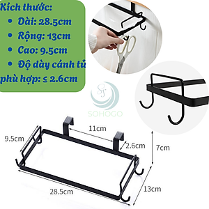 Giá Treo Túi Rác Đa Năng Gắn Cửa Tủ Bếp -Móc Treo Túi Rác Tiện Lợi Cho Nhà Bếp -Giá Đỡ Túi Rác Gọn Gàng Treo Cửa Tủ