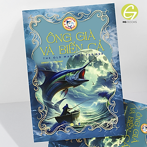 Sách song ngữ Ông Già Và Biển Cả - Tiểu thuyết kinh điển thiếu nhi tặng kèm file nghe & note từ vựng - HG Books