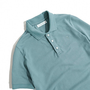 Áo Thun Polo Nam Cổ Bẻ Xanh Cyan BY COTTON Cyan Basic Polo