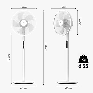 Quạt điện, quạt cây có điều khiển LEBENLANG LBL1864, chế độ hẹn giờ, công suất 60w, bảo hành 2 năm – hàng chính hãng
