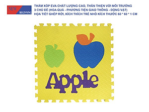Tấm thảm chơi xếp hình EVA xếp hình lồng vào nhau thân thiện với môi trường dành cho trẻ em để tập bò.