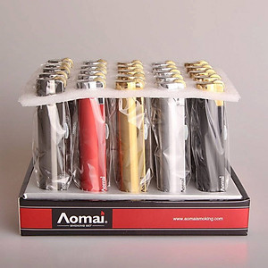 Vỏ Hột Quẹt Bật Lửa Ga Đá Khò 1 Tia cực mạnh Aomai AM-228 Giữ Lửa Tự Động an toàn