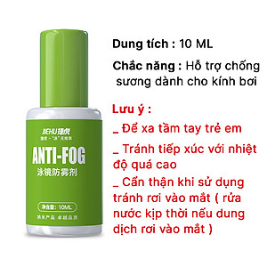 Dung Dịch Chống Sương Mờ An Toàn Sử Dụng Dung Dịch Chống Sương Cho Kính 10ml Nhỏ Gọn Tiện Lợi Cleacco Boro Sport