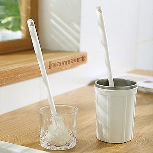 Cây Cọ Silicone Rửa Cốc Chén Ly Chai Lọ Thuỷ Tinh Đa Năng Vệ Sinh Bình Sữa Ấm Trà Sạch Đáy Góc Hẹp
