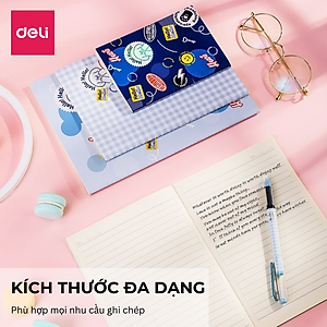 Combo 3 Cuốn Sổ Tay Ghi Chép Khâu Gáy 40 Trang Deli - FTZ03-01