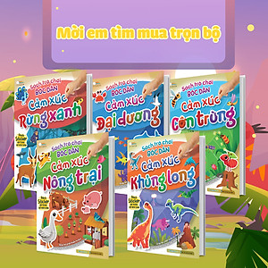 Sách trò chơi bóc dán - Cảm xúc Khủng long