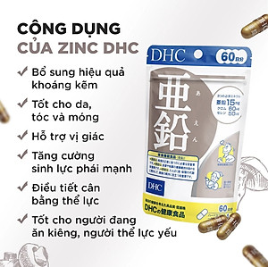 Viên uống bổ sung kẽm DHC ZinC Nhật Bản 15 - 30 ngày