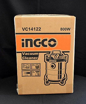 MÁY HÚT BỤI MÔ TƠ DÂY ĐỒNG  800W (1.7M3/PHÚT) INGCO VC14122 - HÀNG CHÍNH HÃNG