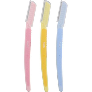 Dao Cạo Lông Mày Cán Dài Kai Pretty 01628-GA0053 (Set 3 cây)