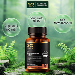 GO GLUCOSAMINE 1-A-DAY 1500mg 30 viên - Viên uống bổ xương khớp nhập khẩu chính hãng GO Healthy New Zealand