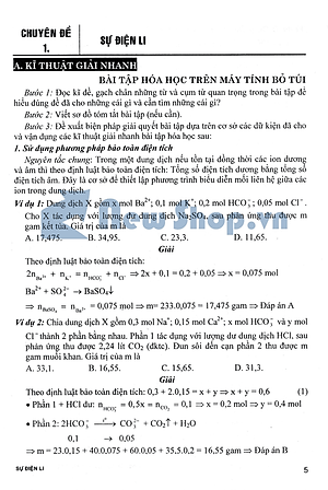 Giải Nhanh Bằng Máy Tính Bỏ Túi Môn Hóa Học 11 (Tái Bản)