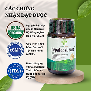 Thực phẩm bảo vệ sức khỏe Tăng cường chức năng gan Hepatocel Plus Teresa Herbs (Lọ 90 viên)