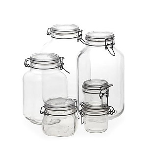 Hũ thủy tinh nắp cài Bormioli Rocco Fido 3L – Kín hơi, bảo quản thực phẩm cao cấp Ý