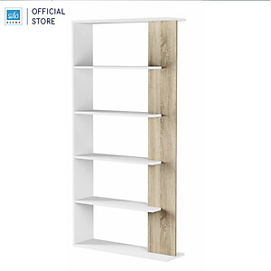 Kệ Sách Gỗ Đa Năng Nhiều Tầng, Dùng Làm Vách Ngăn Phòng SIB Decor KS268