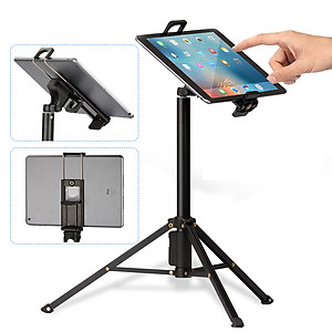 Đế kẹp 2in1 điện thoại máy tính bảng tablet ipad gắn chân máy ảnh tripod