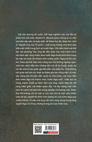 Sách PETER ĐẠI ĐẾ - SỰ TRỖI DẬY CỦA ĐẾ QUỐC NGA
