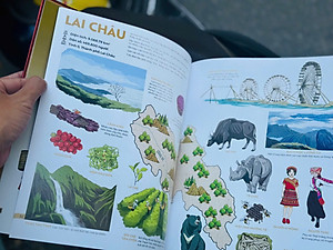 Combo 2 cuốn (Bìa cứng) CHUNG MỘT NGÔI NHÀ; ĐẤT NƯỚC GẤM HOA – ATLAS 54 DÂN TỘC VIỆT NAM – NXB Kim Đồng