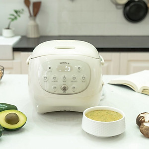 Nồi Cơm Điện Lòng Gốm 1,2L HAATZ CIM250 Công Suất 500W, 6 Chế Độ, Hẹn Giờ, Hàng Chính Hãng