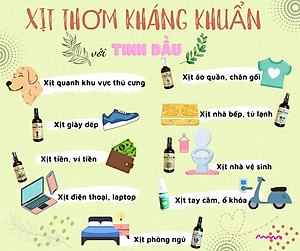 Chai Xịt Tinh dầu Bạc hà 100ml - Hoa Nén - Xịt phòng đuổi muỗi, côn trùng, thơm mát