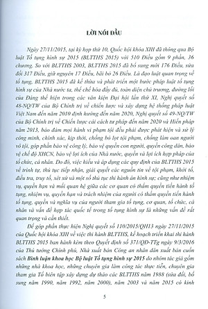 Bình Luận Khoa Học Bộ Luật Tố Tụng Hình Sự Năm 2015 Sửa Đổi, Bổ Sung Năm 2021 (Tái bản có sửa chữa, bổ sung lần thứ ba) - LS. ThS. Phạm Thanh Bình, TS. Nguyễn Mai Bộ, PGS. TS. Nguyễn Ngọc Hà, PGS. TS. Đỗ Thị Phượng, PGS. TS. Trần Văn Luyện 