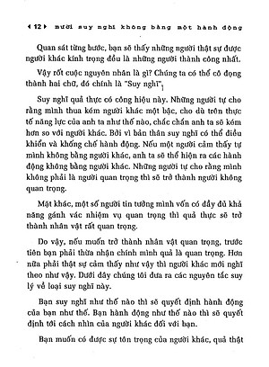 Sách 10 Suy Nghĩ Không Bằng Một Hành Động