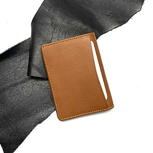 Ví Đựng Thẻ ATM Mini, Da Bò Mềm Mại GENTLE, Da Thật 100%, Thiết Kế Hiện Đại, Nhiều Ngăn Tiện Dụng, Đựng Thẻ Ngân Hàng, Danh Thiếp, Căn Cước, Hình Lưu Niệm, Dáng Đứng - Gập 2 - Hàng Chính Hãng SAIGIO