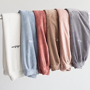 Quần nỉ bông - Quần lông cừu mặc nhà siêu ấm dày dặn hàng loại đẹp