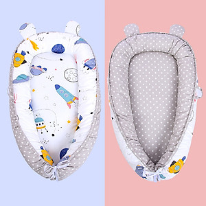 Đệm ngủ sơ sinh A , nôi ngủ chung giường bố mẹ cho bé từ 0-3 tuổi ( không kèm gối)