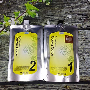 [Tặng móc khoá] Thuốc nhuộm tóc phủ bạc và thời trang Mugens Sansuhwa Color Hàn Quốc 2x450ml 