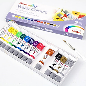 Màu nước Pentel Water Color WFRS 12/18 /24 màu dạng tuýt vẽ được lên nhiều chất liệu