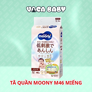 Tã Quần Moony Natural Bông Organic M46 (46 Miếng)