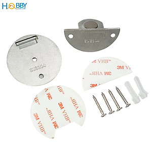 Chặn cửa đế dẹp nam châm hít chặn inox 304 Hobby home decor CC2
