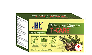 Thảo dược Xông hơi T-Care 90gr (Giải cảm, hạ sốt - Cải thiện tuần hoàn máu, giảm mệt mỏi cho người mới ốm dậy, phụ nữ sau sinh - Bài trừ độc tố, thanh lọc cơ thể)